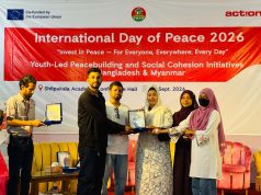 YARJ Recognised for Peacebuilding, Social Cohesion Efforts in Teknaf