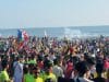 Hundreds of Thousands Gather at Cox’s Bazar Beach for Durga Idol Immersion