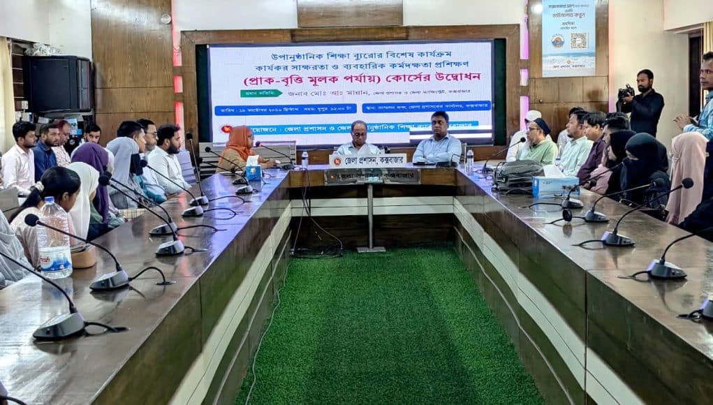 Cox’s Bazar Launches Literacy and Practical Skills Training Course