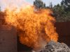 Visitors Gather to See Natural Gas Fire in Inani