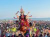 Cox’s Bazar Beach Hosts One of Country’s Largest Durga Idol Immersions
