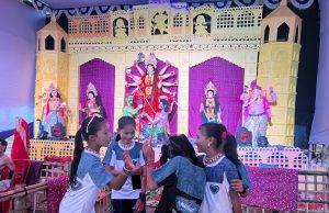 Children Join Durga Puja Celebrations at Hindu Rohingya Camp in Ukhiya