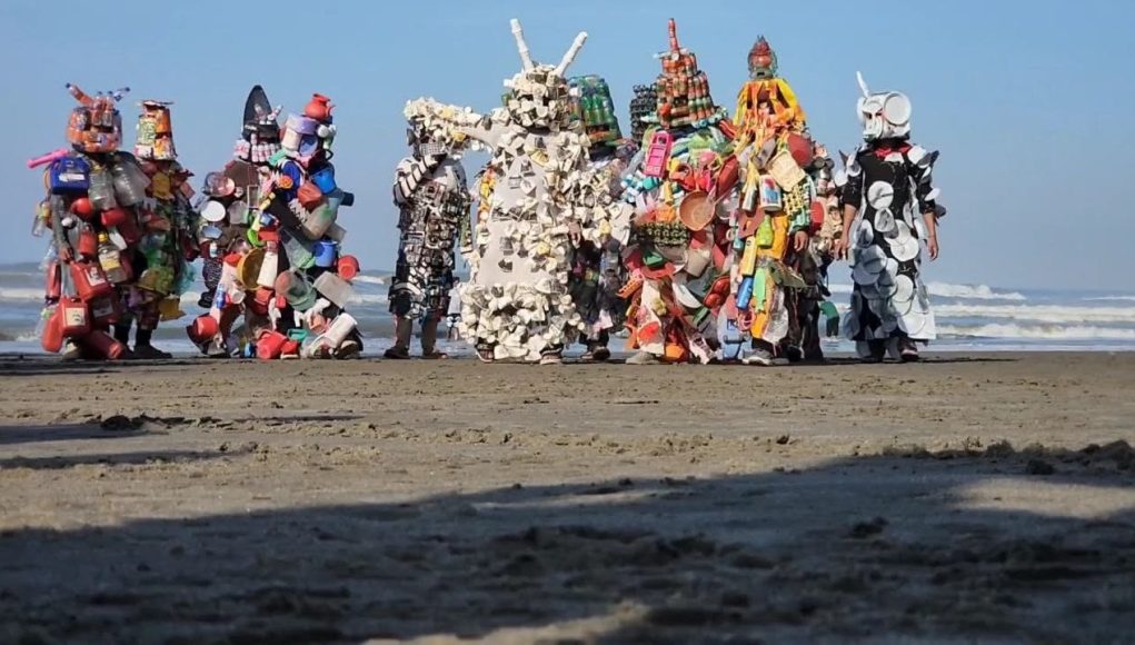 12 ‘ Waste Men’ March on Cox’s Bazar Beach to Raise Plastic Pollution Awareness